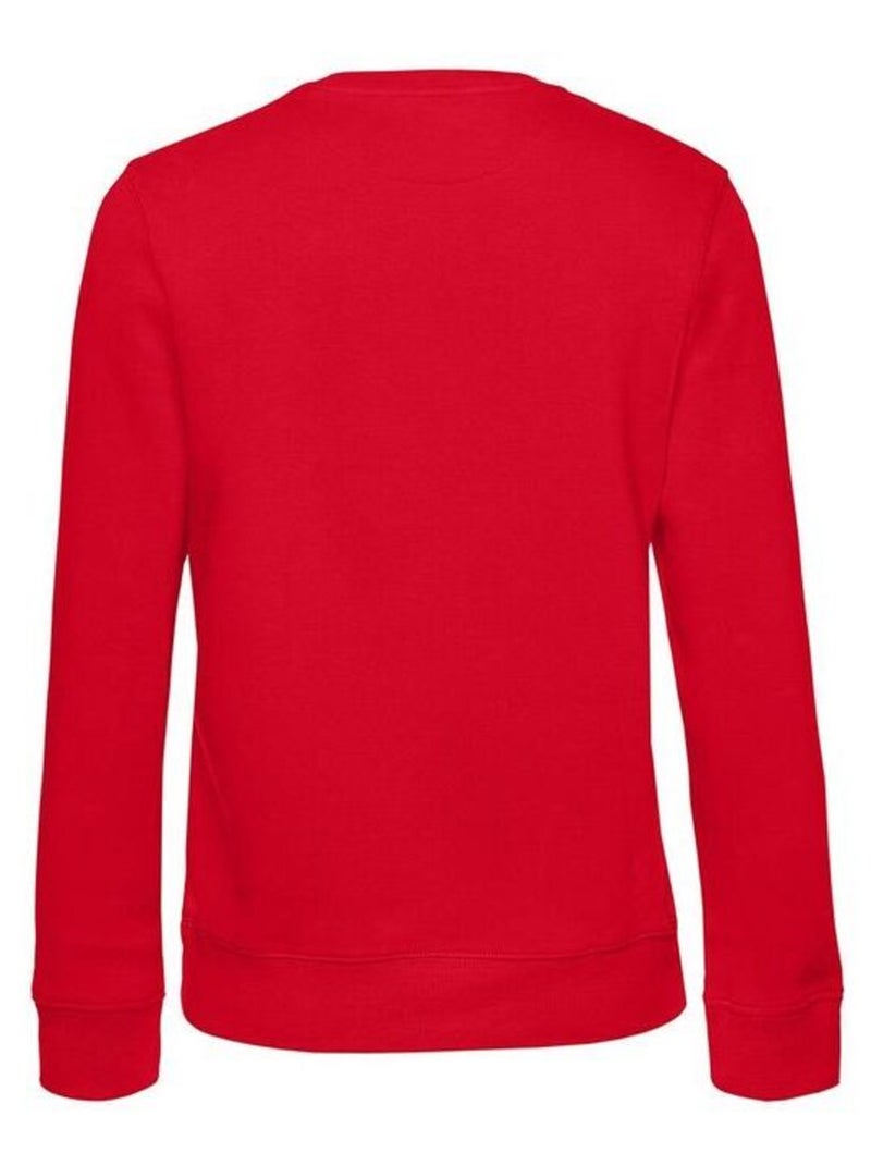 B&C Sweat à col ras-du-cou Queen Womens/Ladies Rouge - Kiabi