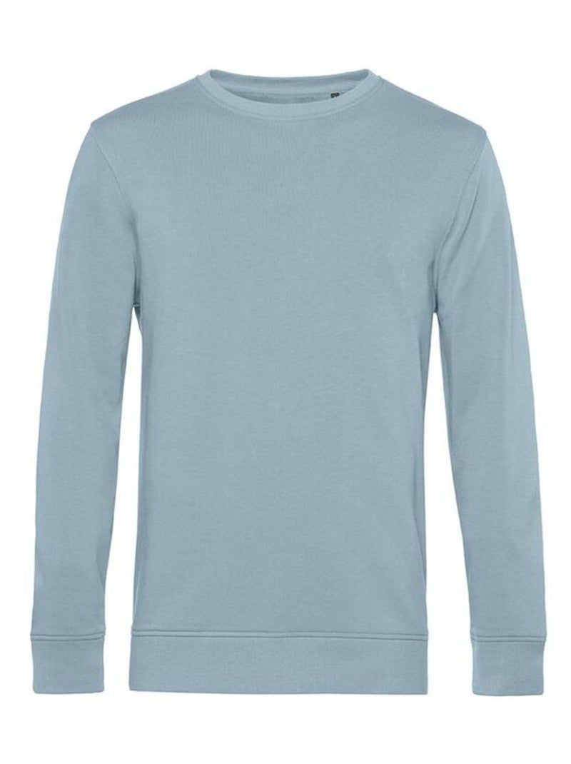 B&C Sweat organique à col ras du cou pour hommes Bleu gris - Kiabi