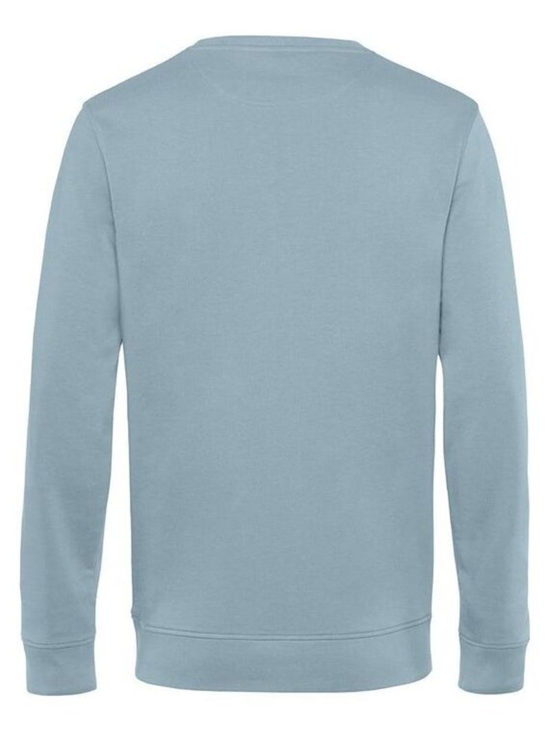 B&C Sweat organique à col ras du cou pour hommes Bleu gris - Kiabi