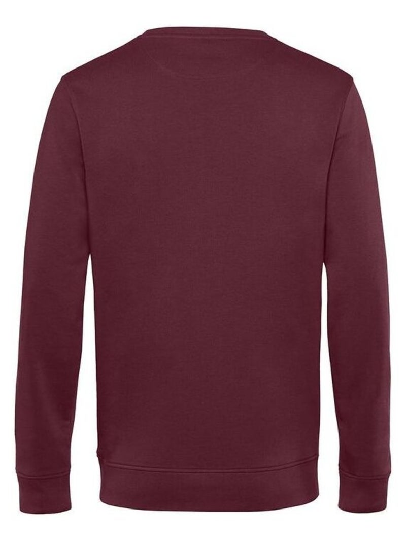 B&C Sweat organique à col ras du cou pour hommes Bordeaux - Kiabi