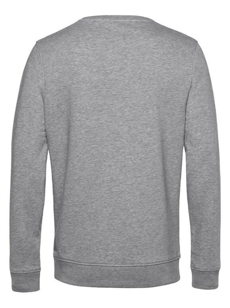 B&C Sweat organique à col ras du cou pour hommes Gris chiné - Kiabi