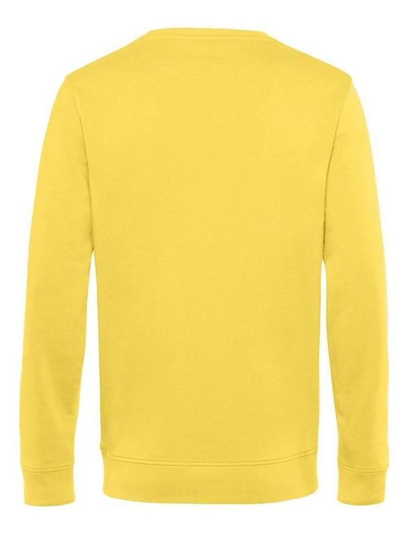 B&C Sweat organique à col ras du cou pour hommes Jaune - Kiabi