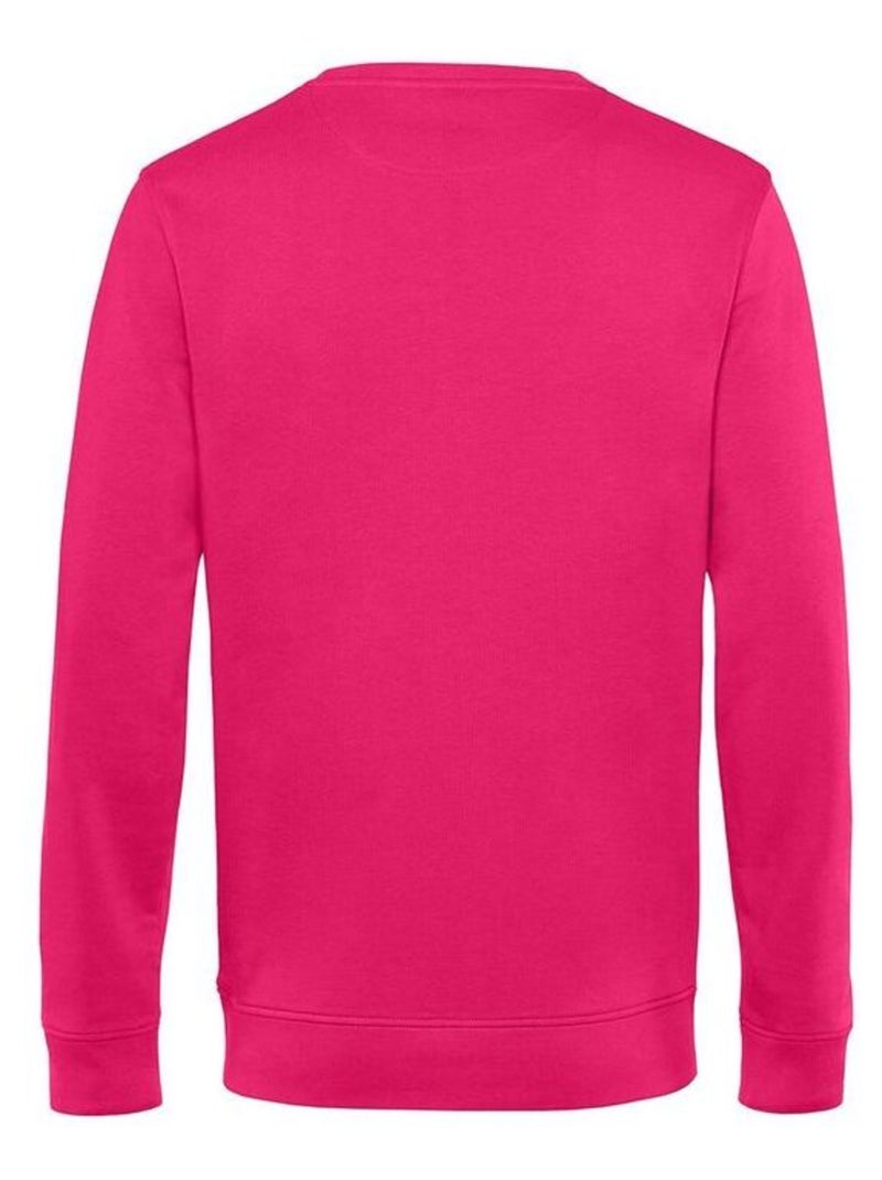 B&C Sweat organique à col ras du cou pour hommes Magenta - Kiabi