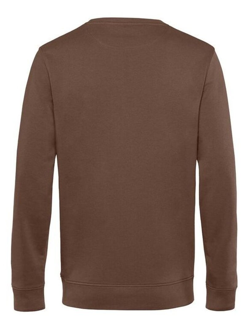 B&C Sweat organique à col ras du cou pour hommes Marron - Kiabi