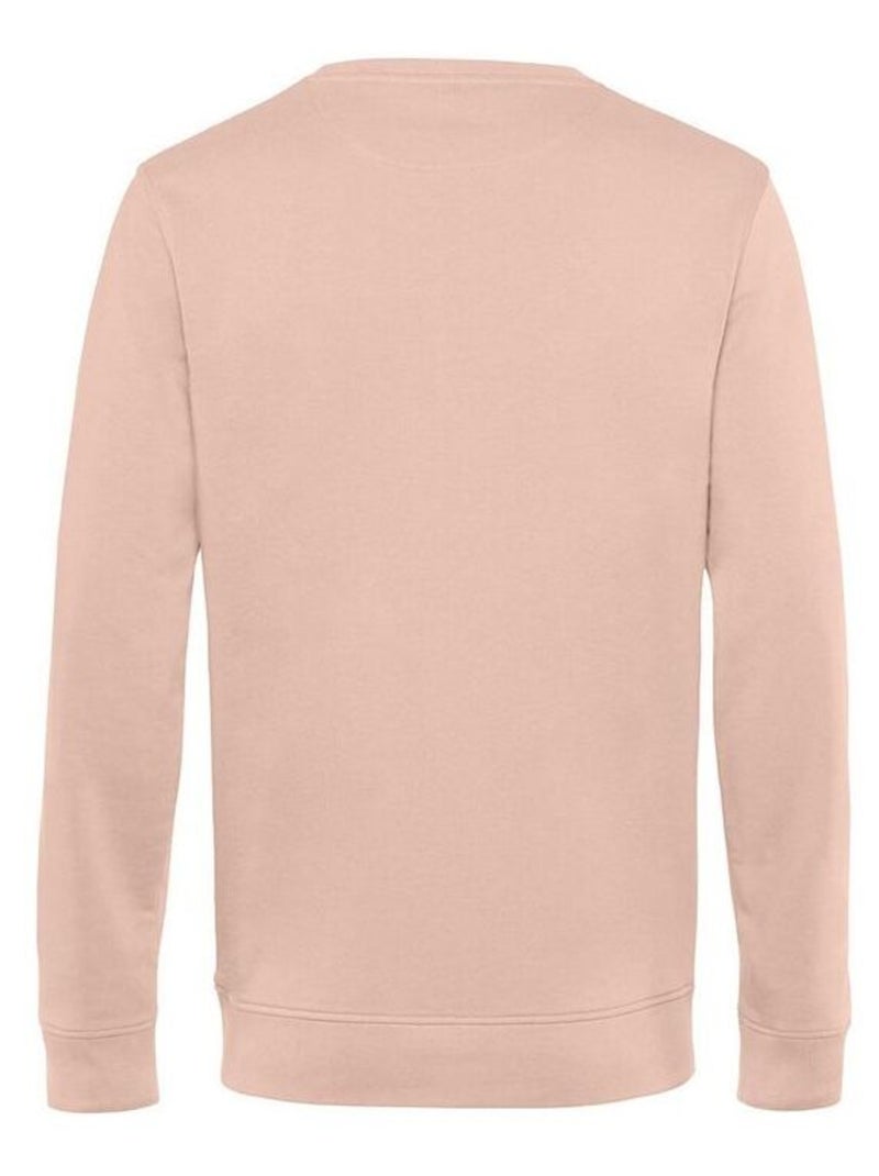 B&C Sweat organique à col ras du cou pour hommes Rose - Kiabi