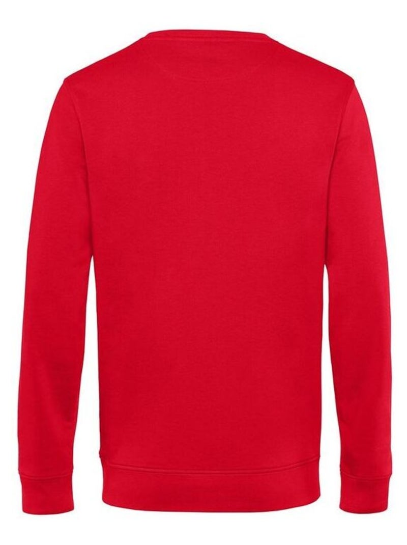 B&C Sweat organique à col ras du cou pour hommes Rouge - Kiabi
