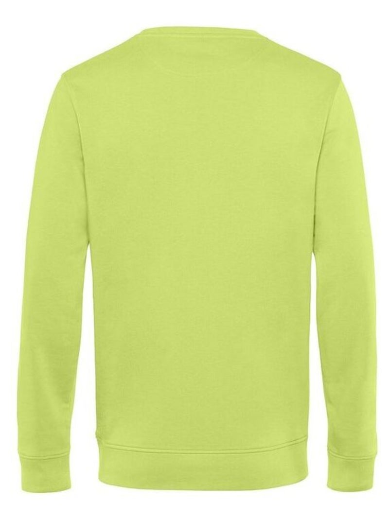 B&C Sweat organique à col ras du cou pour hommes Vert anis - Kiabi