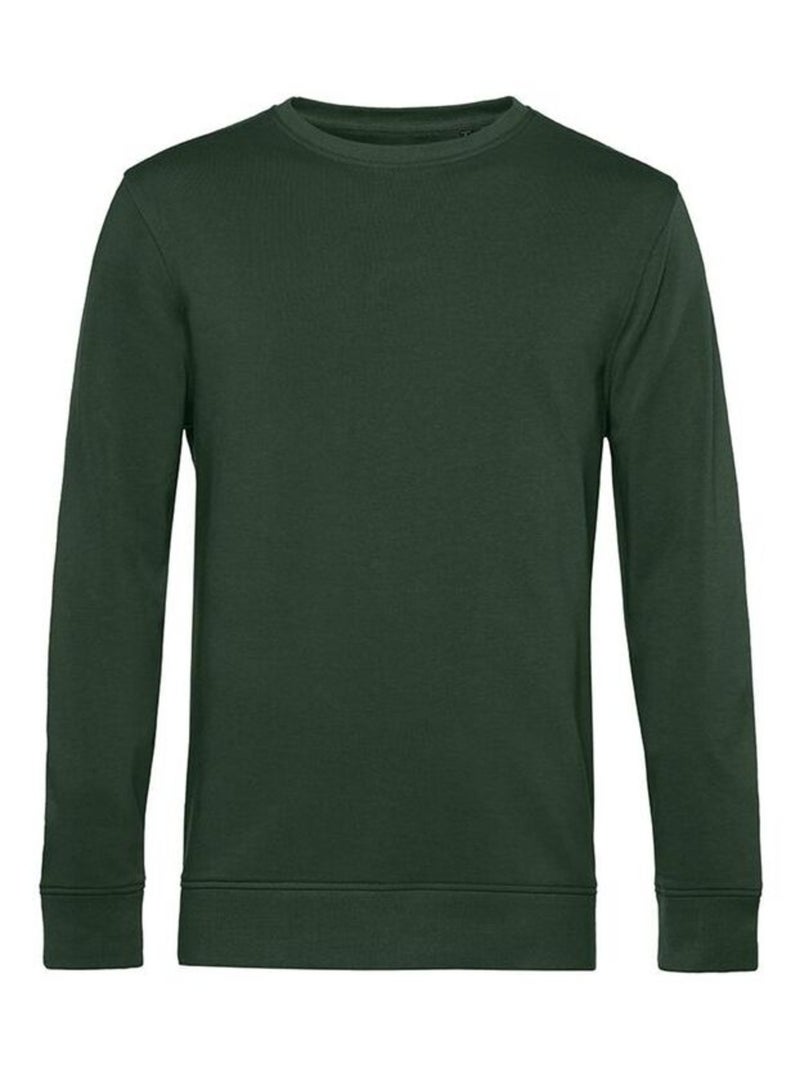 B&C Sweat organique à col ras du cou pour hommes Vert forêt - Kiabi
