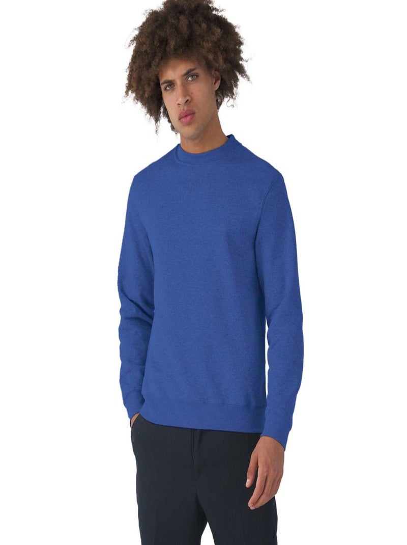 B&C Sweatshirt à manches longues pour hommes Bleu foncé - Kiabi