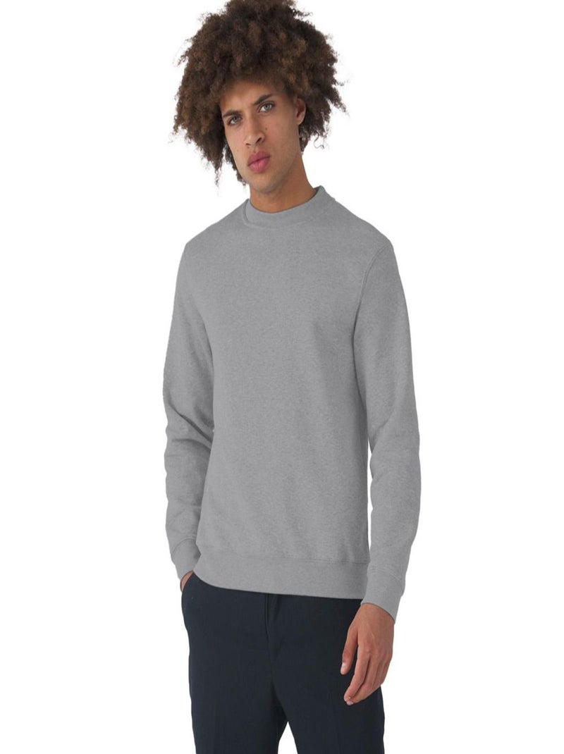 B&C Sweatshirt à manches longues pour hommes Gris chiné - Kiabi