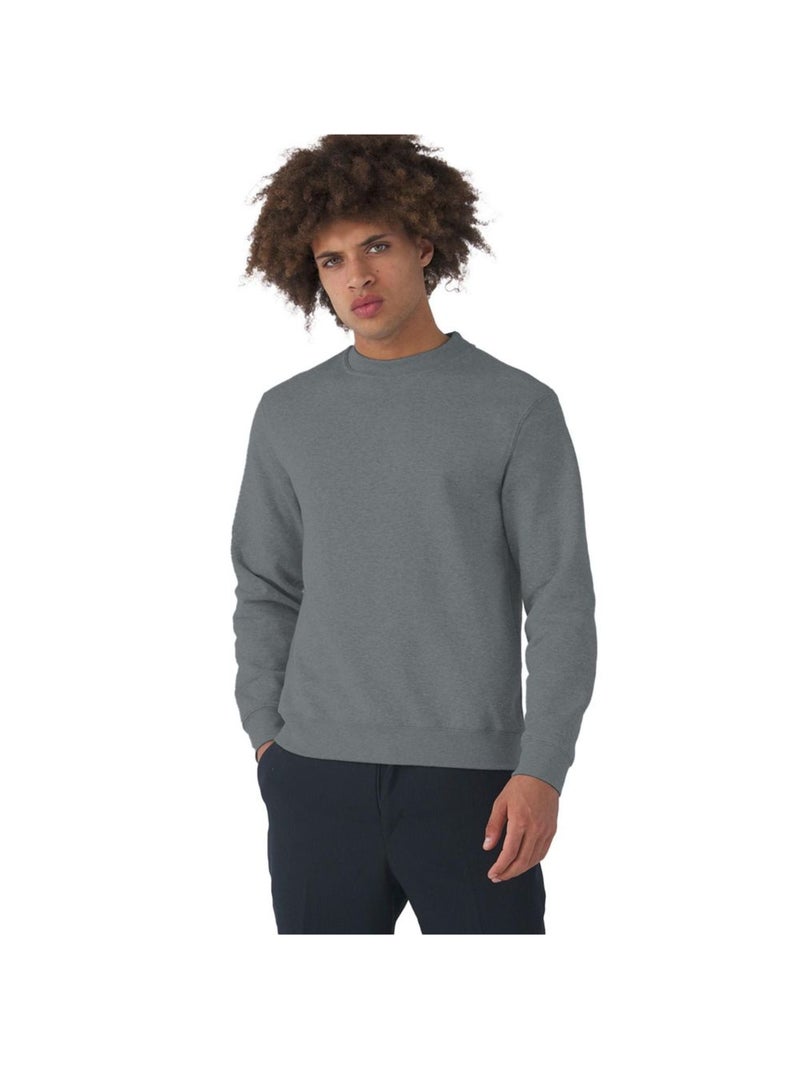B&C Sweatshirt à manches longues pour hommes Gris moyen - Kiabi