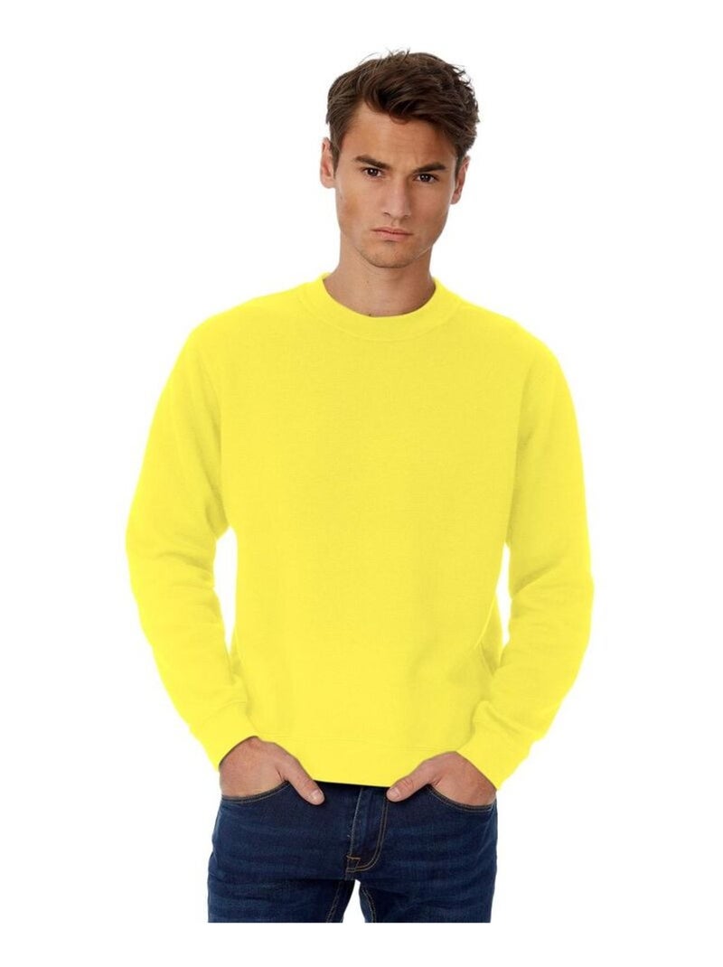 B&C Sweatshirt à manches longues pour hommes Jaune foncé - Kiabi