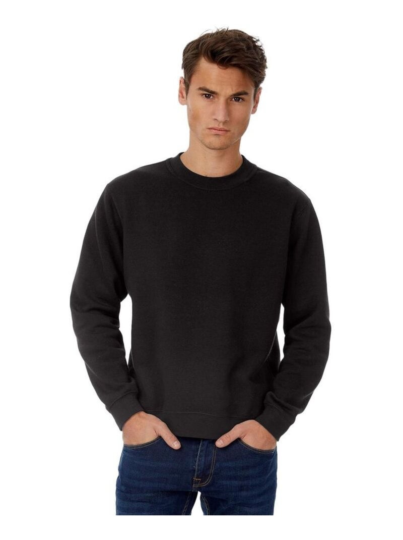 B&C Sweatshirt à manches longues pour hommes Noir - Kiabi