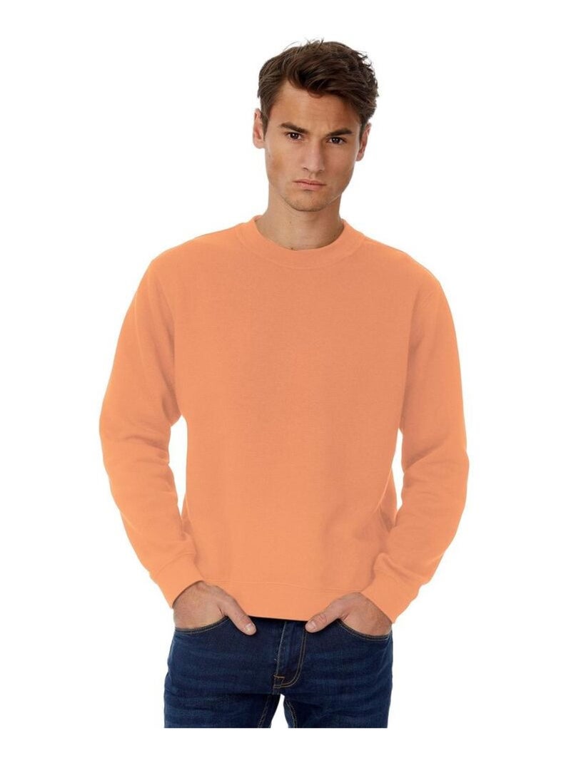 B&C Sweatshirt à manches longues pour hommes Orange mandarine - Kiabi