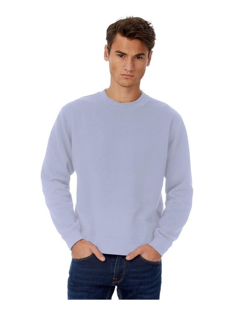 B&C Sweatshirt à manches longues pour hommes Violet clair - Kiabi