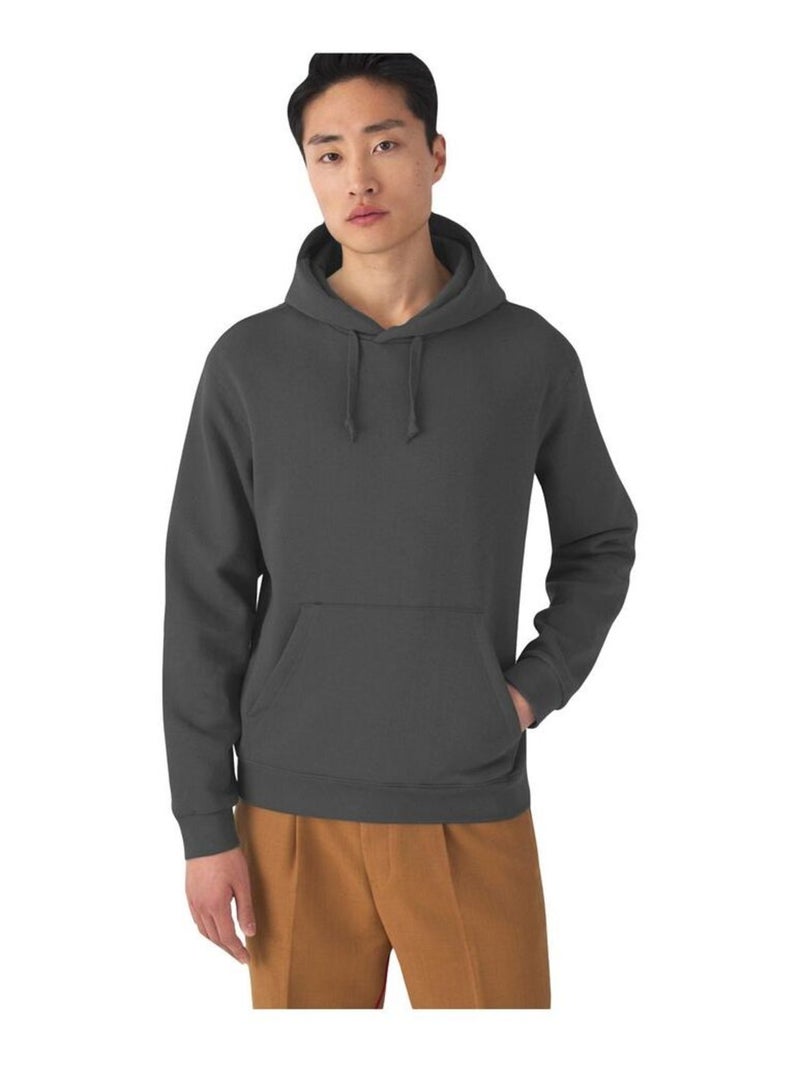B&C Unisexe Adultes Sweatshirt à capuche/Haut de forme gris anthracite - Kiabi