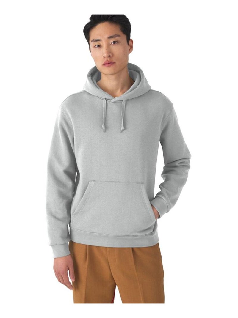 B&C Unisexe Adultes Sweatshirt à capuche/Haut de forme Gris chiné - Kiabi