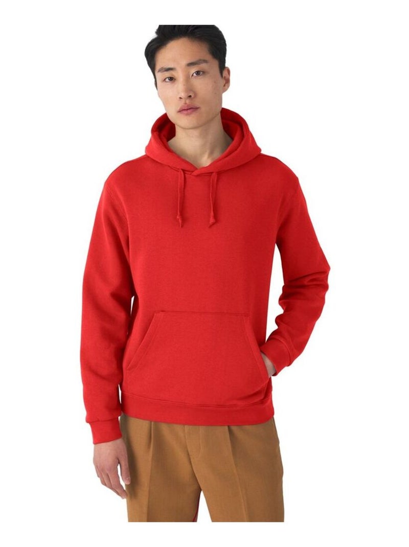 B&C Unisexe Adultes Sweatshirt à capuche/Haut de forme Rouge - Kiabi