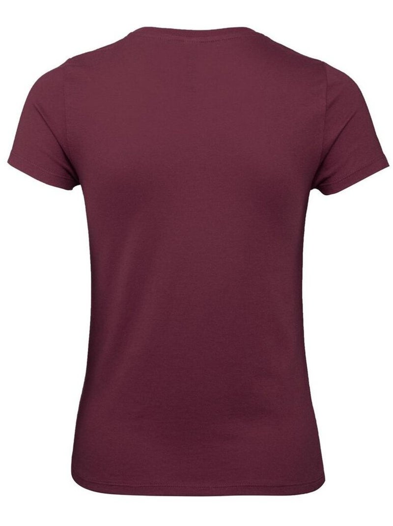 B&C Womens/Ladies #E150 Tee-shirt Bordeaux - Kiabi