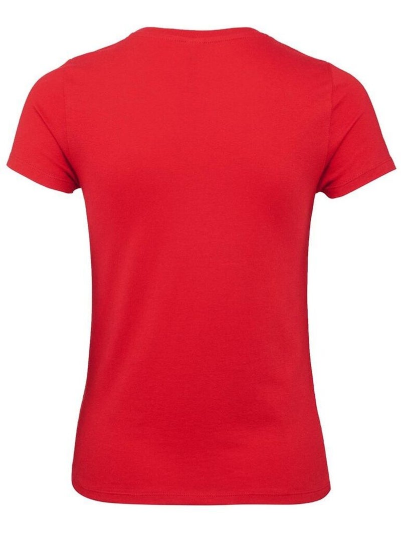 B&C Womens/Ladies #E150 Tee-shirt Rouge - Kiabi