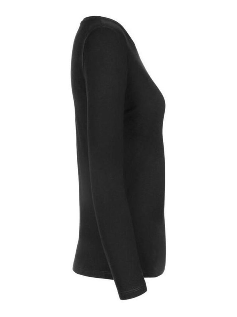 B&C Womens/Ladies #E190 LSL Top Noir - Kiabi