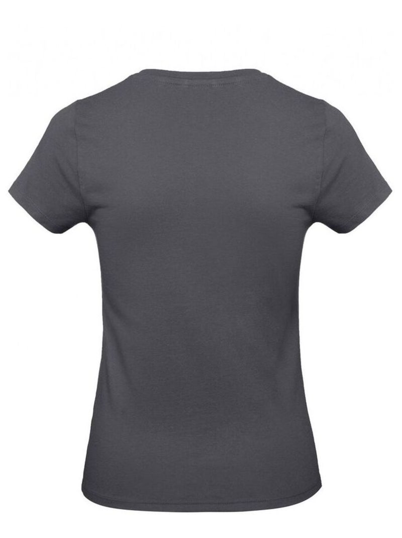 B&C Womens/Ladies #E190 Tee-shirt Gris foncé - Kiabi
