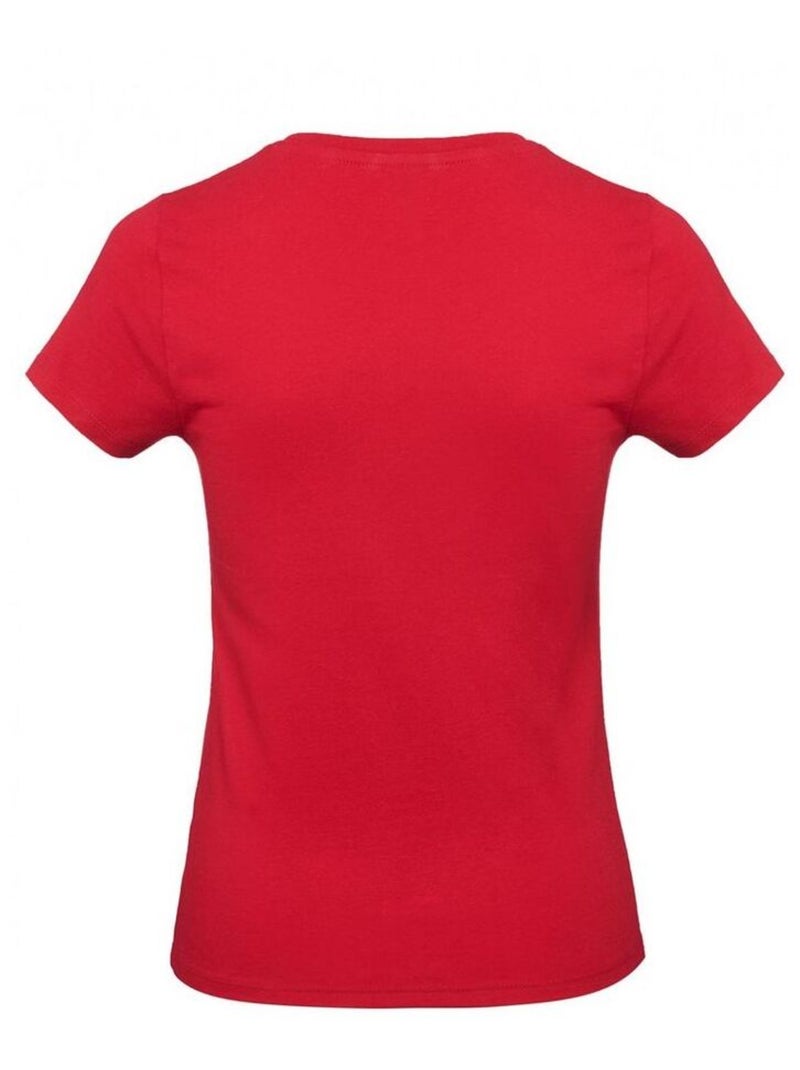 B&C Womens/Ladies #E190 Tee-shirt Rouge - Kiabi