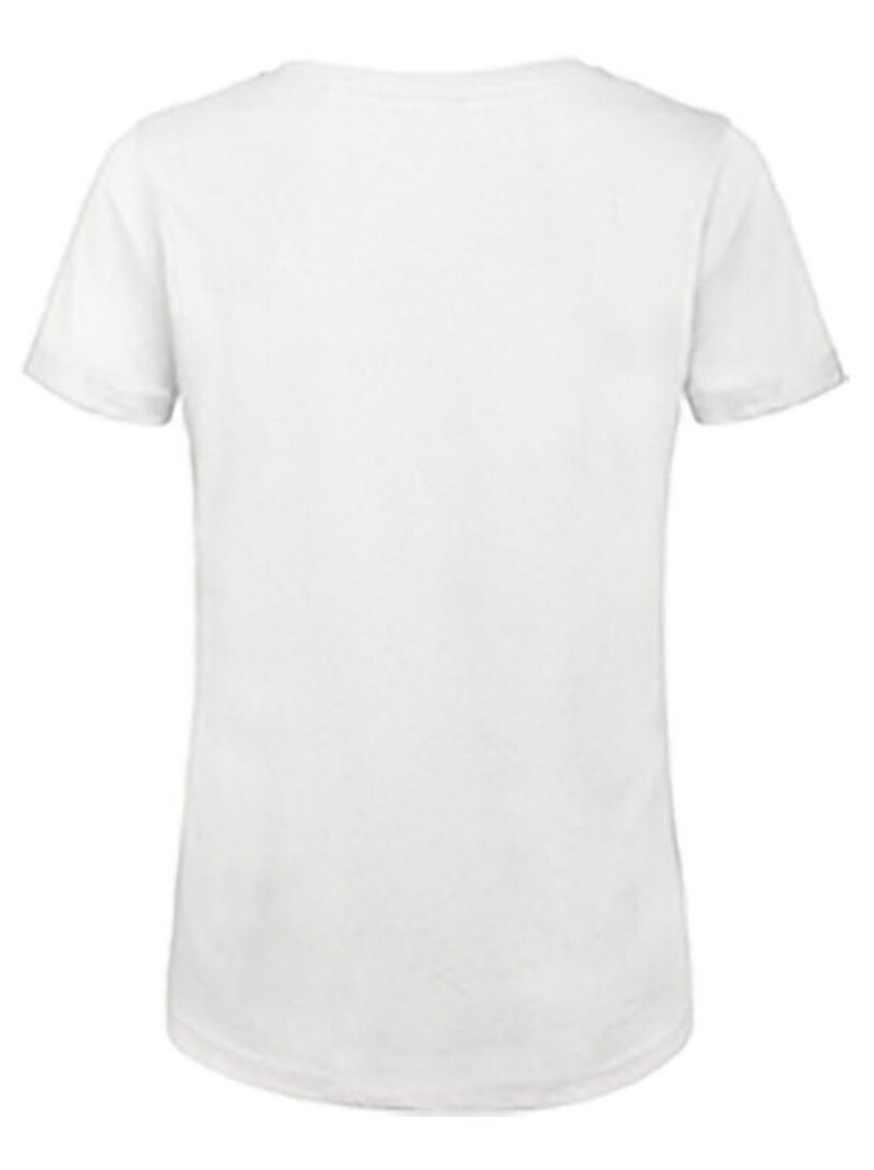B&C Womens/Ladies Favourite - T-shirt ras du cou en coton biologique Blanc - Kiabi