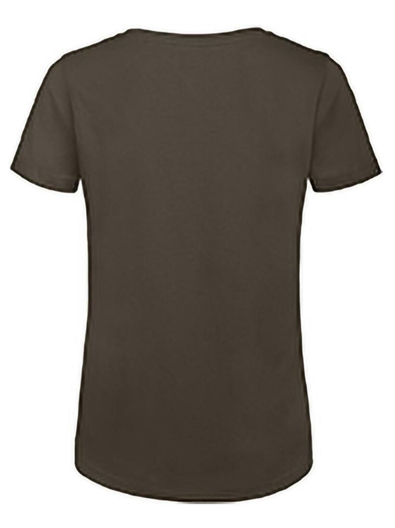 B&C Womens/Ladies Favourite - T-shirt ras du cou en coton biologique Kaki - Kiabi