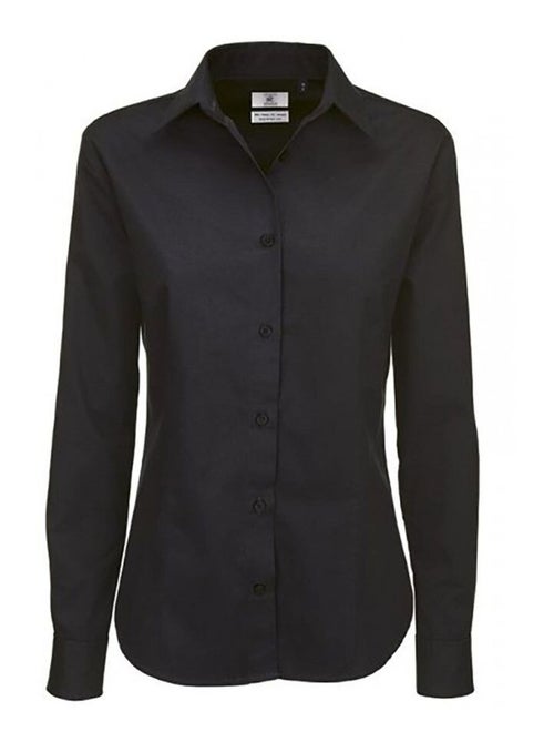 B&C Womens/Ladies Sharp Chemise en sergé à manches longues - Kiabi