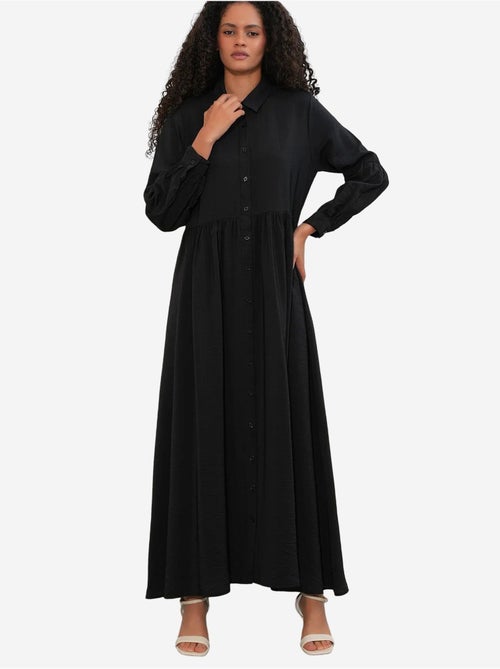 Bdart robe chemise maxi ample - Kiabi Bdart robe chemise maxi ample - Kiabi