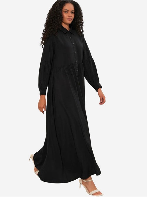 Bdart robe chemise maxi ample - Kiabi Bdart robe chemise maxi ample - Kiabi