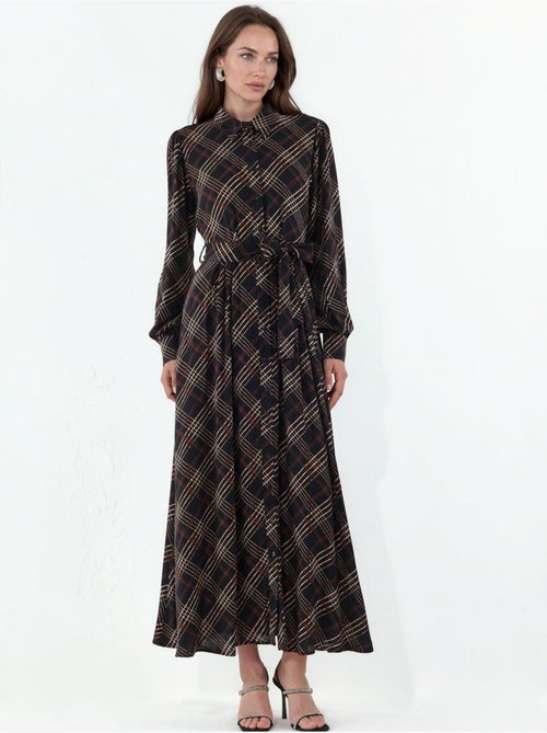 Bdart robe chemise midi à carreaux avec fermeture boutonnée - Kiabi Bdart robe chemise midi à carreaux avec fermeture boutonnée - Kiabi