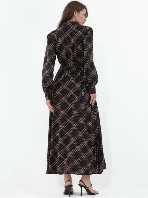 Bdart robe chemise midi à carreaux avec fermeture boutonnée - Kiabi Bdart robe chemise midi à carreaux avec fermeture boutonnée - Kiabi