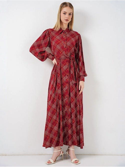 Bdart robe chemise midi à carreaux avec fermeture boutonnée - Kiabi Bdart robe chemise midi à carreaux avec fermeture boutonnée - Kiabi