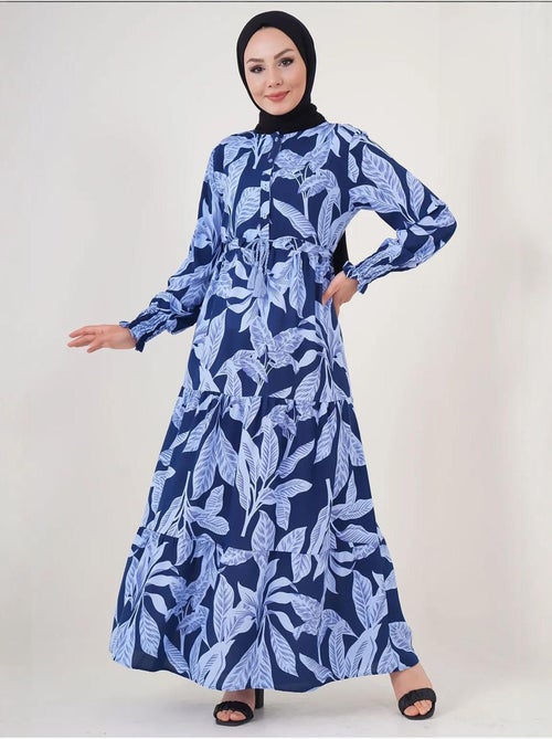 Bdart robe longue en crêpe de viscose à fleurs - Kiabi