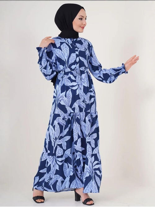 Bdart robe longue en crêpe de viscose à fleurs - Kiabi