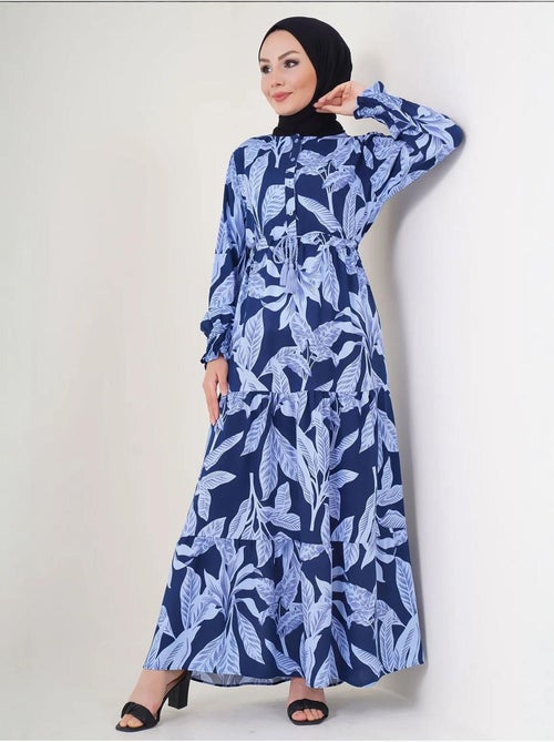 Bdart robe longue en crêpe de viscose à fleurs - Kiabi