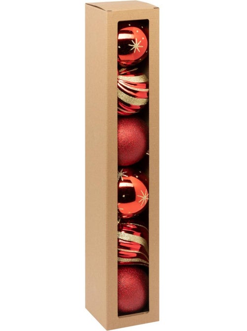 Bdn 100mm x6 rouge et or - Kiabi