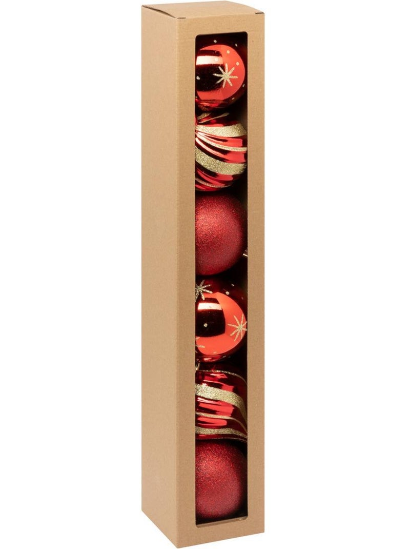 Bdn 100mm x6 rouge et or Rouge - Kiabi