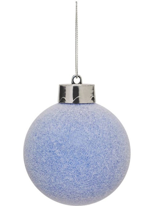 Bdn plast floq bleu 80mm - Kiabi