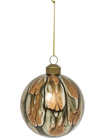 Bdn verre 80mm marbre marron