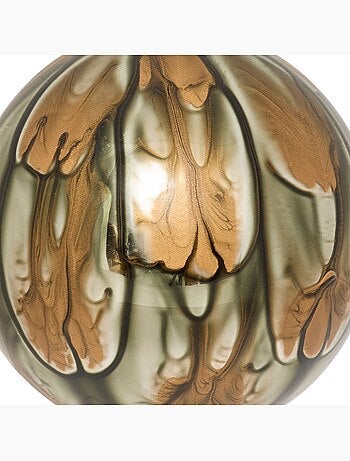 Bdn verre 80mm marbre marron
