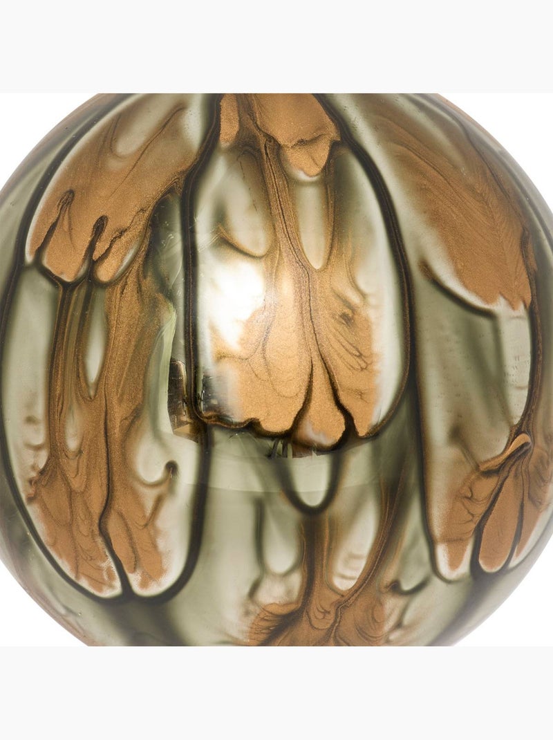 Bdn verre 80mm marbre marron Marron - Kiabi