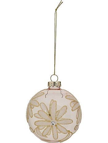 Bdn verre 80mm marguerite rose