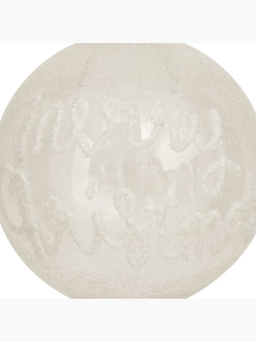 Bdn verre 90mm merry xmas blc - Kiabi