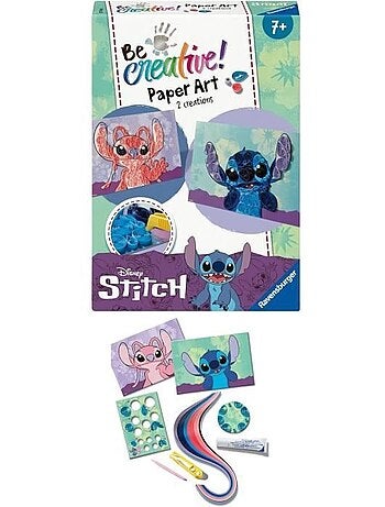 Be creative quilling stitch, 2 réalisations tableaux, papier coloré, dès 7 ans, 23750, ravensburger