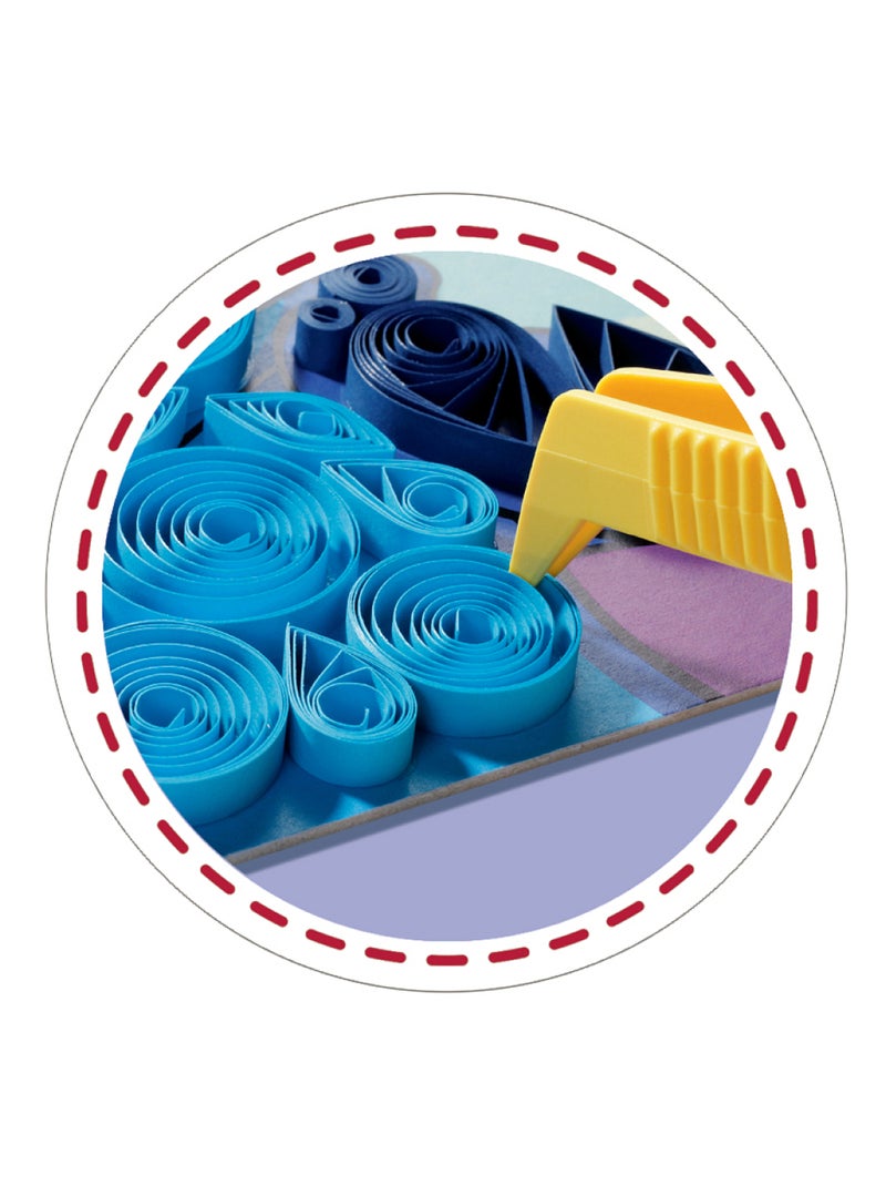 Be Creative Quilling Stitch, 2 réalisations Tableaux, Papier coloré, Dès 7 ans, 23750, Ravensburger Bleu - Kiabi