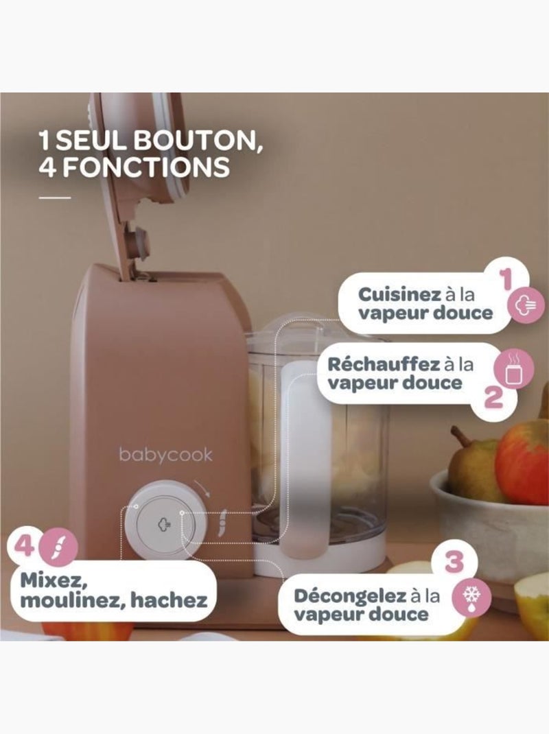 Béaba - babycook solo - robot bébé 4 en 1 mixeur-cuiseur - cuisson vapeur - pralin Marron - Kiabi