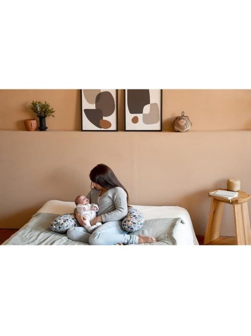 Béaba - big flopsy™ - coussin de grossesse et d'allaitement - fleur de coton® - 180 cm - jungle - Kiabi